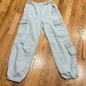 Zara Kids Light Blue Cargo Jeans
